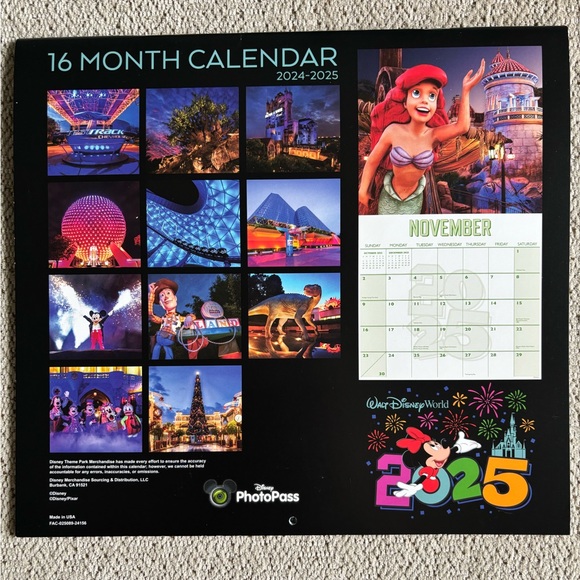 NEW 2025 Walt Disney World Calendar 🏰 (Missing one staple) - Picture 2 of 4